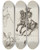 Triptych art skateboard deck of Marius Bauer Figuurstudies Onder Andere Van Een Ruiter En Matroos by Marius Bauer (1867-1932)