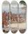 Triptych art skateboard deck of Almeida Jnior Study For Departure Of The Mono by Almeida Junior (1850-1899)