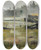 Triptych art skateboard deck of Akseli Gallenkallela Misty Landscape by Akseli Gallen Kallela (1865-1931)