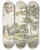 Triptych art skateboard deck of Cecilia Barbiers Landschap Met Rustende Wandelaar by Cecilia Barbiers (18-)