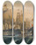 Triptych art skateboard deck of Constantinos Volanakis The Battle Of Trafalgar_2 by Konstantinos Volanakis (1837-1907)