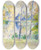 Triptych art skateboard deck of Pierreauguste Renoir View Of A Park by Pierre-Auguste Renoir (1841-1919)