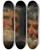 Triptych art skateboard deck of Jacob Jordaens Two Studies Of The Head Of An Old Man by Jacob Jordaens (1593-1678)