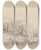 Triptych art skateboard deck of David Cox Landscape With Trees by David Cox (1783-1859)