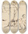 Triptych art skateboard deck of Benjamin Robert Haydon Study Of Figures Sitting Under A Tree by Benjamin Robert Haydon (1786-1846)