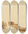 Triptych art skateboard deck of Jan De Bisschop Boats On Shore And In Water by Jan de Bisschop (1628-1671)