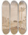 Triptych art skateboard deck of Edward Lear Tapha 750 Am February 17 1867 by Edward Lear (1812-1888)