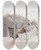 Triptych art skateboard deck of Hans Gude Dolwydellan Valley by Hans Gude (1825-1903)