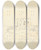 Triptych art skateboard deck of Thomas Bradshaw Sketch Of Castle Ruins by Thomas Bradshaw (1767)