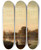 Triptych art skateboard deck of Mile Lambinet Paysage Avec Cours Deau_2 by mile Lambinet (1813-1877)