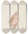 Triptych art skateboard deck of Adolph Tidemand Studies Of Conch by Adolph Tidemand (1814-1876)