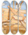 Triptych art skateboard deck of Akseli Gallenkallela A House Of Stout Logs by Akseli Gallen Kallela (1865-1931)