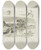Triptych art skateboard deck of Charles Franois Daubigny Sketches Rocky Setting And Rabbits by Charles Francois Daubigny (1817-1878)