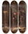 Triptych art skateboard deck of Jan Matejko Twardowski Conjuring The Spirit Of Barbara For Sigismund Augustus Sketch by Jan Matejko (1838-1893)