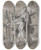 Triptych art skateboard deck of Jean Antoine Verschaeren Old Man Carried In Triumph by Jean Antoine Verschaeren (1803-1863)