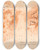 Triptych art skateboard deck of Willem Panneels Laocoon Two Studies Of Laocoons Face One Seem En Face From Below And The Other In Profile To The Left by Willem Panneels (1600-1634)