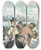 Triptych art skateboard deck of Udo Keppler The Big Ones Go To Jersey Why Cant The Little Ones by Udo Keppler (1872-1956)