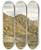 Triptych art skateboard deck of Paul Huet Rock Cliffs Along The Romanche by Paul Huet (1803-1869)