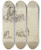 Triptych art skateboard deck of John Flaxman Study Of Neptune And Sea Creatures by John Flaxman (1755-1826)