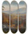 Triptych art skateboard deck of Thomas Moran Valley Of The Catawissa In Autumn by Thomas Moran (1837-1926)