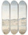 Triptych art skateboard deck of Victorjean Nicolle Courtyard Of The Chateau De Saintcloud by Victor-Jean Nicolle (1754-1826)
