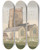Triptych art skateboard deck of Rev James Bulwer One From A Volume Of Drawings And Prints_13 by Rev James Bulwer (1794-1879)