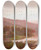 Triptych art skateboard deck of William Louis Sonntag Fishing In The Cove Fall In The Adirondacks by William Louis Sonntag (1822-1900)