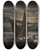 Triptych art skateboard deck of Johan Christian Dahl Vesuvius In Eruption Moonlight by Johan Christian Dahl (1788-1857)
