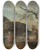 Triptych art skateboard deck of Hubert Robert La Cascade A Rocky Hillside With A Peasant Woman And Child Near A Waterfall And Boys Resting By A Blasted Tree by Hubert Robert (1733-1808)