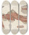 Triptych art skateboard deck of Louis Agassiz Recherches Sur Les Poissons Fossiles Pl276 by Louis Agassiz (1807-1873)