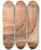 Triptych art skateboard deck of Frederick Calvert Culver Cliff Sandown Bay Isle Of Wight by Frederick Calvert