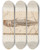 Triptych art skateboard deck of Louis Agassiz Recherches Sur Les Poissons Fossiles Pl045 by Louis Agassiz (1807-1873)