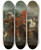 Triptych art skateboard deck of Gerard De Lairesse Fortitudo Breidelt De Zotheid Allegorische Voorstelling Van De Verzorging Van Leprozen En Onnozelen by Gerard de Lairesse (1641-1711)