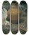 Triptych art skateboard deck of August Von Pettenkofen Stillleben Mit Totem Huhn Und Krug by August Von Pettenkofen (1822-1889)