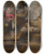 Triptych art skateboard deck of Lucas Van Valckenborch Fishmarket by Lucas Van Valckenborch (1530-1597)