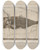 Triptych art skateboard deck of Louis Agassiz Recherches Sur Les Poissons Fossiles Pl025 by Louis Agassiz (1807-1873)