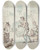 Triptych art skateboard deck of Thomas Rowlandson In The Tavern The Interior Of An Inn by Thomas Rowlandson (1756-1827)