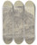 Triptych art skateboard deck of Jakob Becker Rock Massif by Jakob Becker (1810-1872)