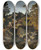 Triptych art skateboard deck of Antoinelouis Barye Rocks In Fontainebleau by Antoine-Louis Barye (1796-1875)