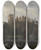 Triptych art skateboard deck of Johan Christian Dahl The Castle Ruin At Tharandt by Johan Christian Dahl (1788-1857)