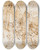 Triptych art skateboard deck of Luca Cambiaso The Death Of Cleopatra by Luca Cambiaso (1527-1585)