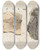 Triptych art skateboard deck of Louis Agassiz Recherches Sur Les Poissons Fossiles Pl332 by Louis Agassiz (1807-1873)