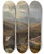 Triptych art skateboard deck of Sidney Richard Percy On The Road To Loch Turret Crieff by Sidney Richard Percy (1821-1886)