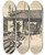 Triptych art skateboard deck of Edwin Edwards Fulham Bridge Tavern by Edwin Edwards