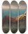 Triptych art skateboard deck of Jozef Israls Dreams Dolce Far Niente by Jozef Israels (1824-1911)