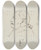 Triptych art skateboard deck of Carl August Ehrensvrd Three Portraits In Profile by Carl August Ehrensvard (1745-1800)