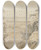 Triptych art skateboard deck of William Day An Estuary View With Studies Of Shipping by William Day (1764-1807)