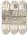 Triptych art skateboard deck of Louis Agassiz Recherches Sur Les Poissons Fossiles Pl331 by Louis Agassiz (1807-1873)