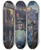 Triptych art skateboard deck of Udo Keppler Theres A New Captain In The District by Udo Keppler (1872-1956)