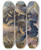 Triptych art skateboard deck of Udo Keppler If You Want To Get Rid Of Mosquitos Drain The Swamp That Breeds Them by Udo Keppler (1872-1956)